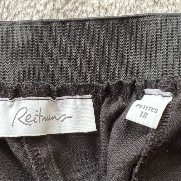 REITMAN’S Lightweight Black Dress Pants, Elastic Waist, Plus Size 18, BNWOT - Picture 2 of 3